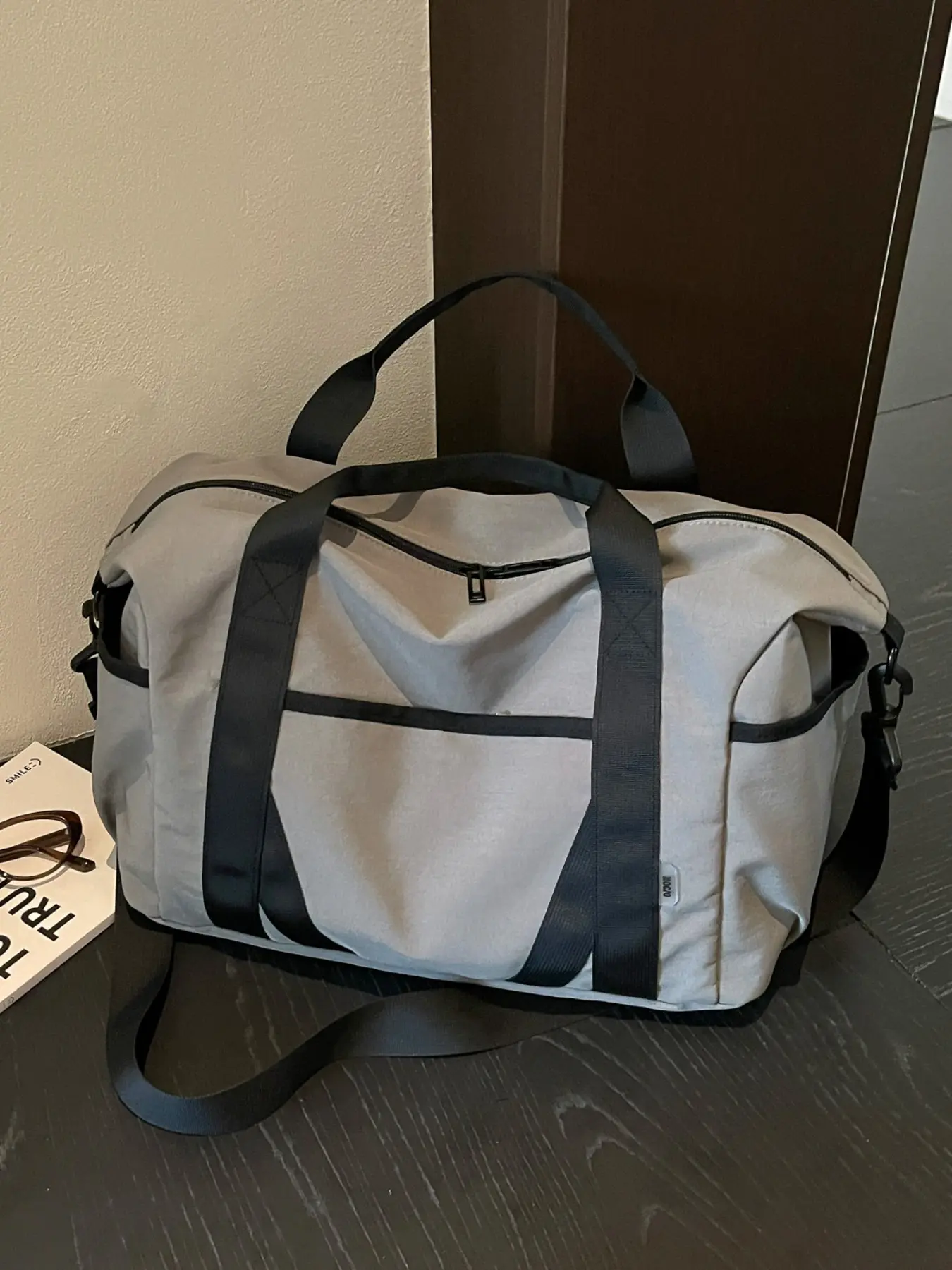 Colorblock Duffel Travel Bag, Lightweight & Durable, Large Capacity, Multiple Pockets, Detachable Shoulder Strap, All Seasons Use