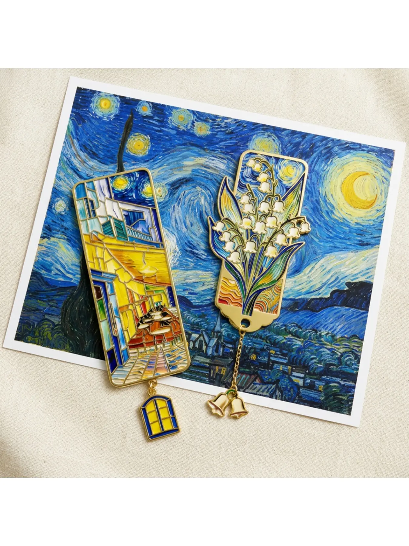 Art Bookmarks Kit 2PCS, Vintage Oil Painting Book Marks for Reading, Handmade Bookmark Set, Book Lover Gift Ideas, Mother's Day Teacher Graduation Gift