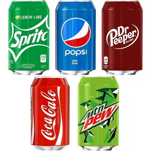 5 Pack 12 oz (355 ml) Reusable Silicone Soda Can Covers, Suitable for Travel Camping Beach Outdoor Parties, Fun Beverage Accessories Gift for Outdoor Lovers