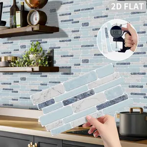 Marble Wall Stickers, Waterproof Oil-Proof Kitchen Bathroom Decor, Self-Adhesive DIY Home Decoration, Easy Peel & Stick