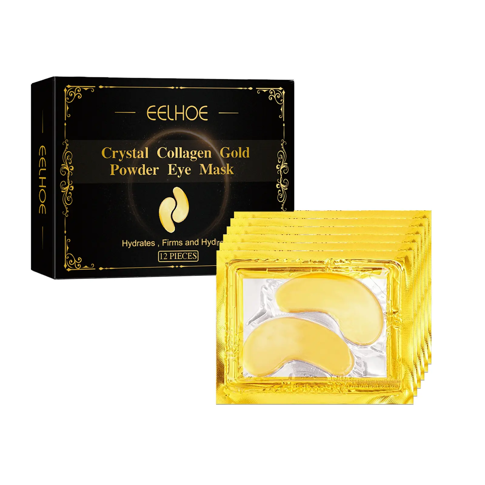EELHOE Collagen eye mask is a daily care eye mask that keeps the skin around the eyes hydrated, moisturized and elastic