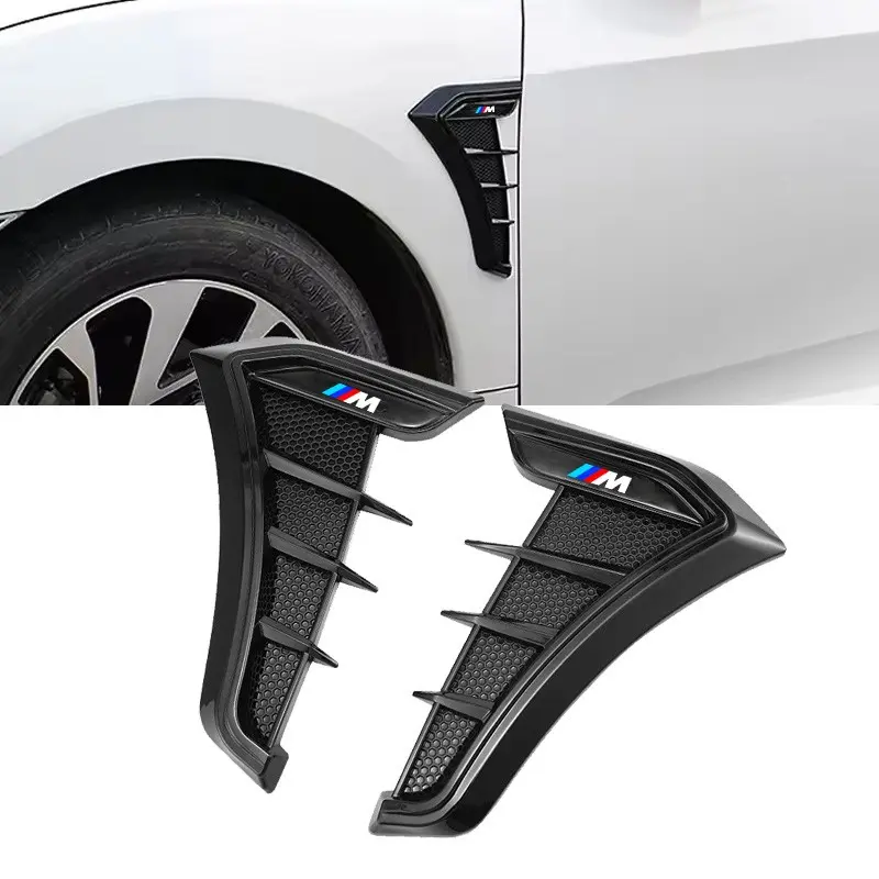 Carbon Fibre Car Side Wing Fender Decals Body Exterior Accessory For BMW M Emblem M1 M2 M3 M5 X1 X3 X5 X6 E46 E39 E36 E60 Car Decal Sticker