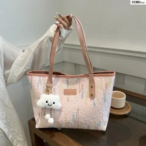 Women's Minimalist Tote Bags for Women - Large-Capacity Charm-Detail Shoulder Carry Everyday Purse, 20s Flapper Accessory Set with Western Starfish Accent for Work & Travel, Trendy Cosmetic Carryall