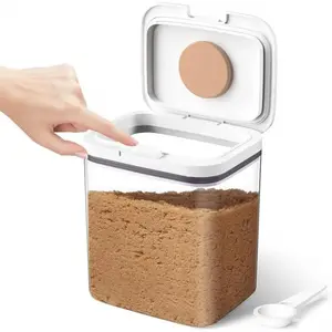 Brown Sugar Container Sealed,2 Quart Brown Sugar Storage Container with Spoon