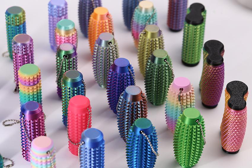 3D printed toy bearing rotation Little Ouchies Pain Fidget portable pain stimulation stress relief