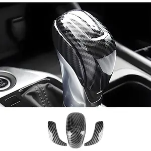 Car Center Console Gear Shift Knob Trim Cover for Nissan Sentra 2020 2021 2022 2023 2024 2025 Auto Interior Accessories Central Control Shifters Protection Decor Panel Carbon Fiber Style Kit