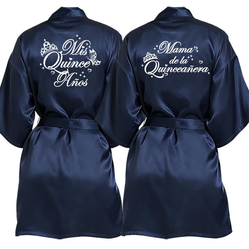 2 Pcs Elegant Quinceañera Celebration Gown Mis Quince Años Robe Girls 15th Anniversary Bathrobe for Birthday Party