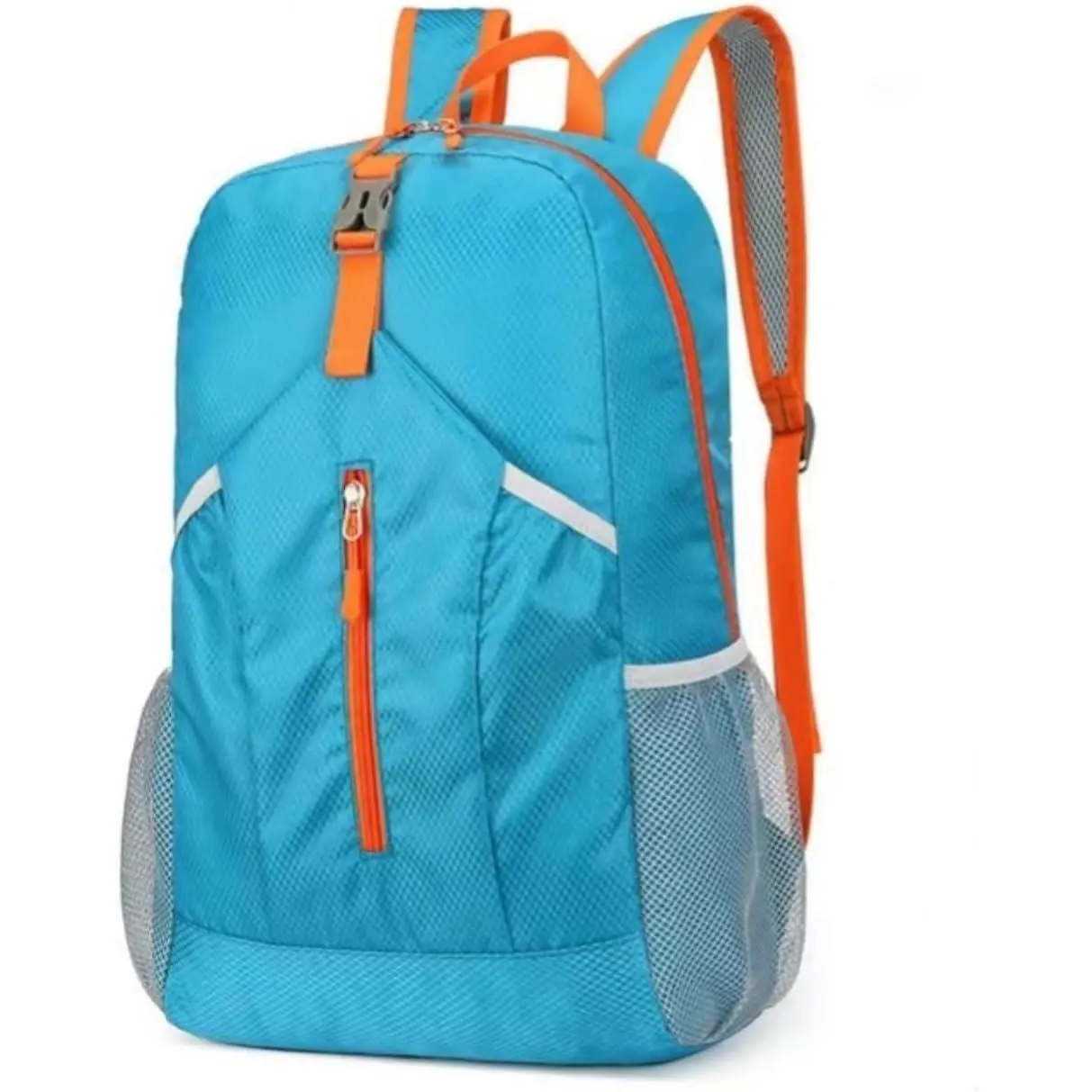 Travel lightweight foldable backpack hiking backpack splash proof compact travel backpack day pack (sky blue), middle
