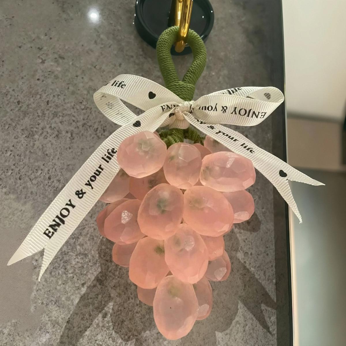 [Mother's Day Gift] 25 Count Grape ClusterHandmade Soap, Gift for Mom and Girlfriend,Plant Ingredients, Natural and Gentle, NaturalFragrance, Bathroom Decor, Aesthetic CuteGift, Comes with Ribbon and Gift Box