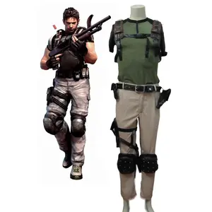 Chris Redfield Cosplay Cos Cosplay Costume Halloween Uniform Outfit Custom Made Any Size