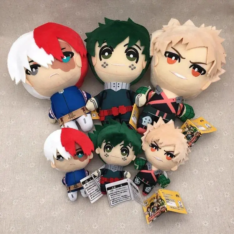 My Hero Academia Plush Keychain Cute Midoriya Bakugo Todoroki Bag Charm Pendant  Anime Collectible for Fans Teens