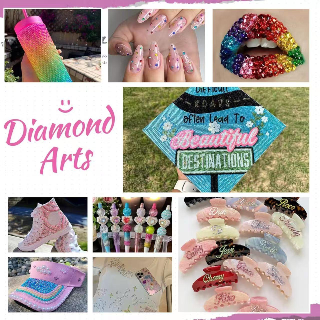 40-Color Resin Rhinestones Kit, 3mm Jelly Flatback Gems Bedazzling Kit for Shoes, Clothes, Nails & Crafts, DIY Diamond Painting Supplies with Tools, Viral Bedazzler Kit for Teens & Adults Satisfying Sparkle Crafting