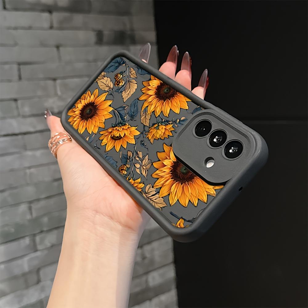 Creative Sunflower Phone Cases Compatible with Samsung Galaxy S26 S25 S24 S23 S22 S21 Fe Plus Ultra A13 A14 A15 A16 A17 A33 A34 A35 A36 A52 A53 A54 Note20, Soft TPU Back Cover for Drop Protection.