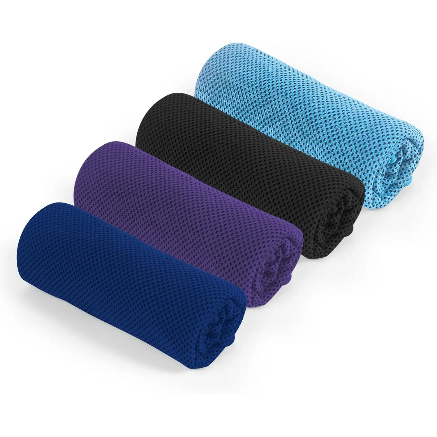 4 Pack Cooling Towel for Gym Fitness Yoga Hiking,Hot Weather Cool Towels Cloth Rags Wrap for  (4 Pack-02)