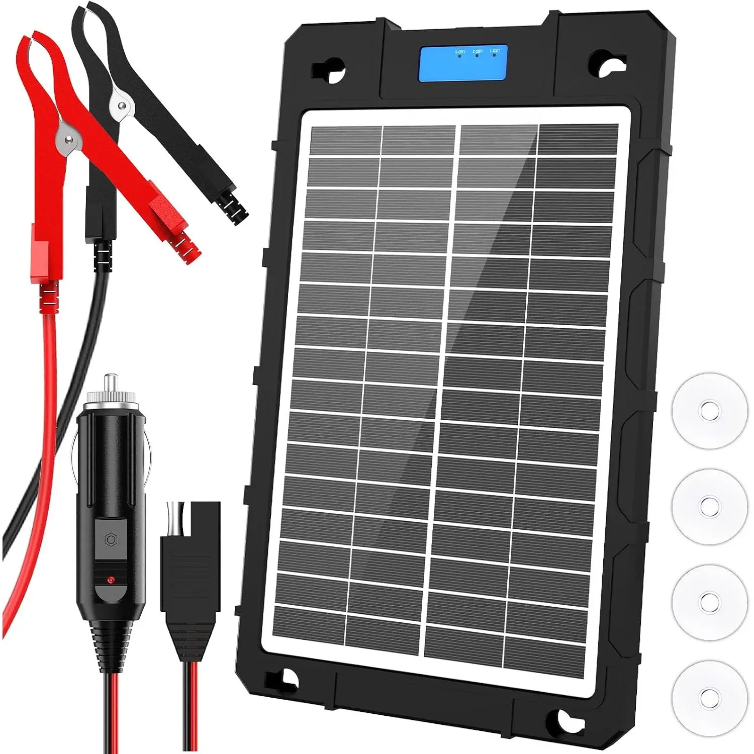 7.5W Solar   Charger 12V Portable  Solar Panel Trickle Charger Maintainer with  PWM for , Automotive, , Boat, Marine, RV,, Snowmobile, etc. | Portable  Charger -in  PWM Controller for , , Boat, Marine, RV, , Snowmobile