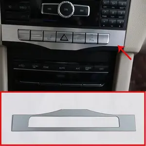 1 Pcs Aluminum Center Control Function Button Cover Trim For Mercedes W212 Benz E-Class E200 E260 E300 2014-2015 Car-Styling