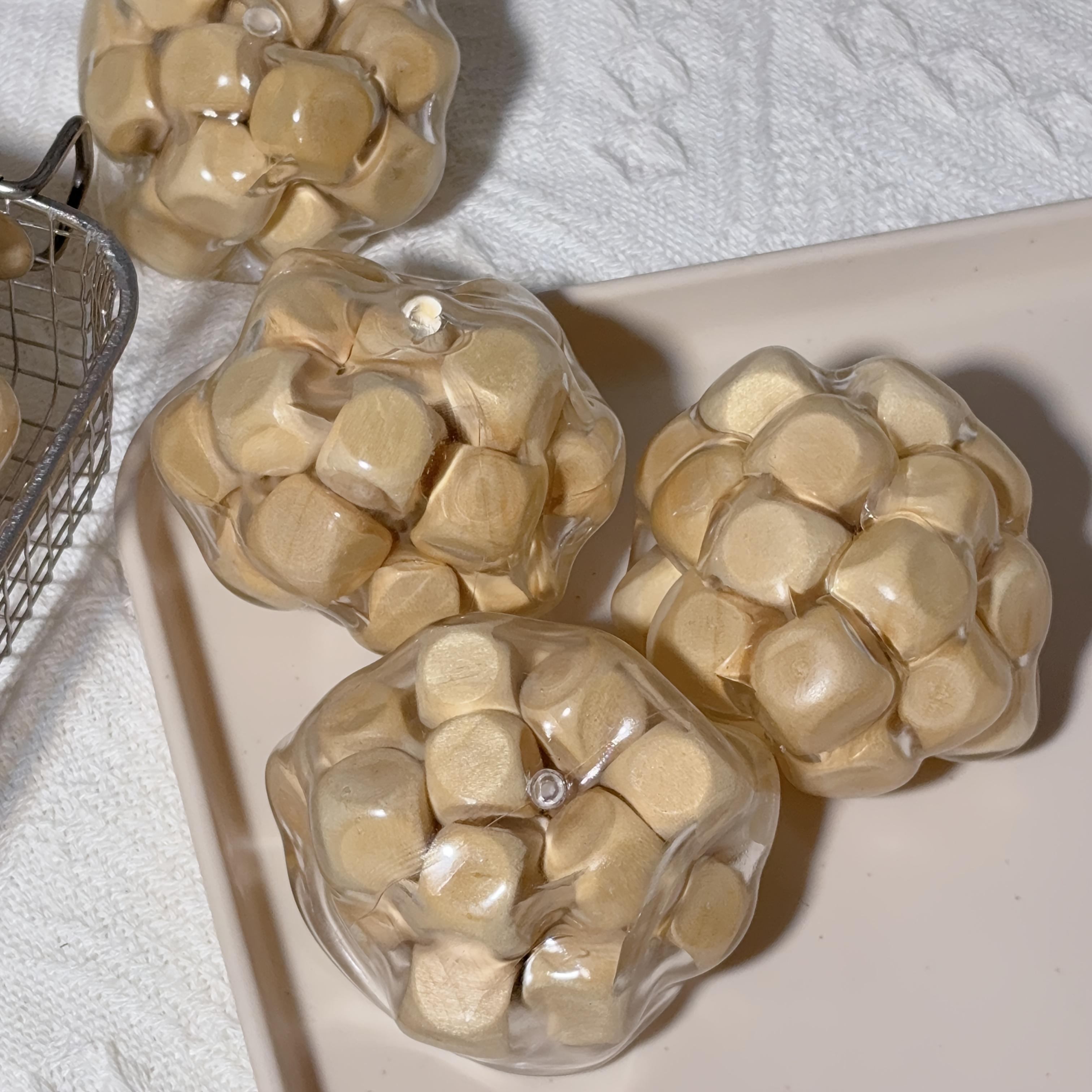 A Tactile Experience with a Wooden Stress-Relief Ball, Crafted by Hand for Sensory Play, Perfect As Gifts for Both Kids And Adults, And Suitable As Desk Toys for Home Or Office