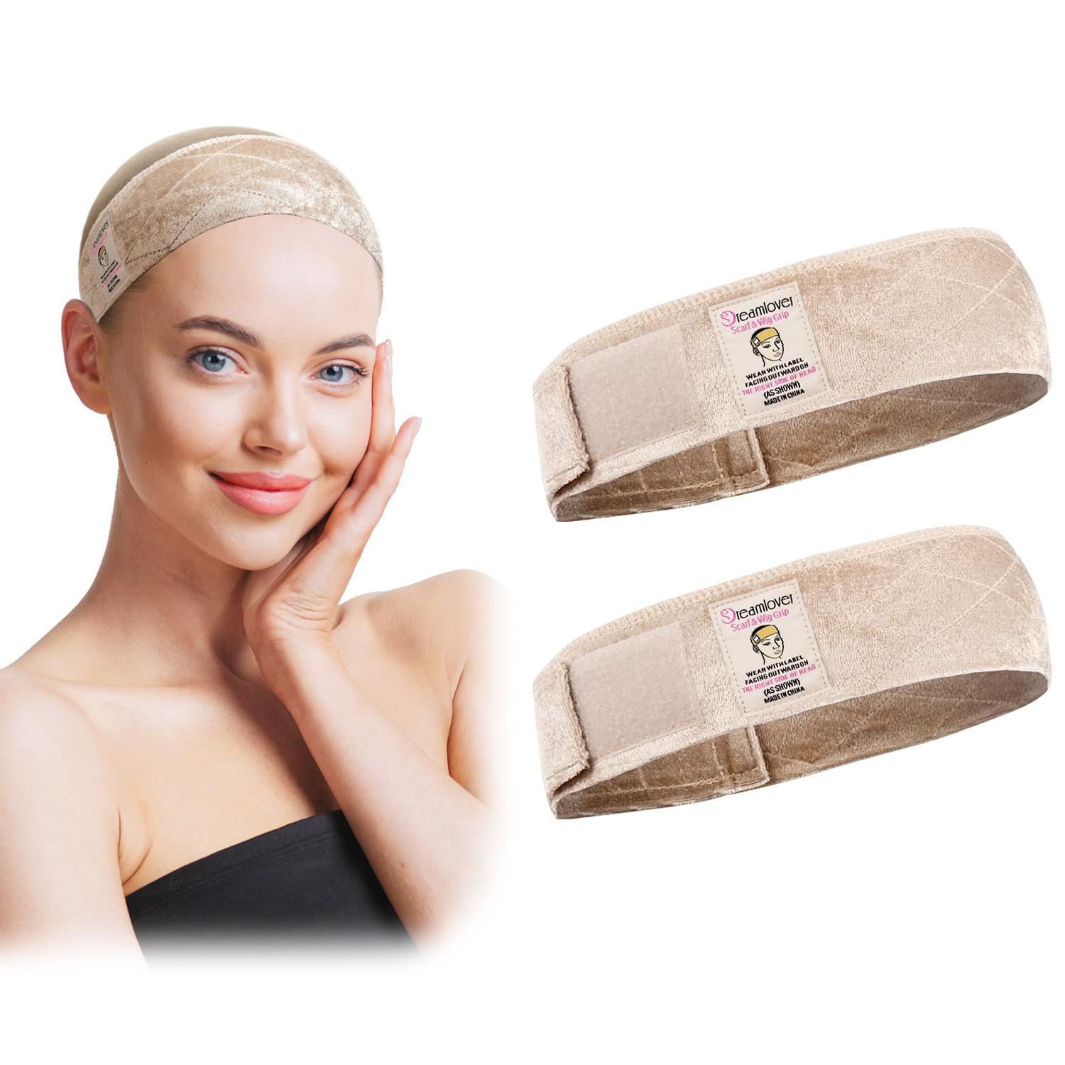 Summervibes Dreamlover Brown Black Wig Grip Band 2pcs for Women Adjustable Headband for Keeping Wigs in Place Non Slip Comfortable Breathable Hair Styling Tool Summervibes Dreamlover Brown Black Wig Grip Band 2pcs for Women Adjustable Headband for Keeping Wigs in Place Non Slip Comfortable Breathable Hair Styling Tool