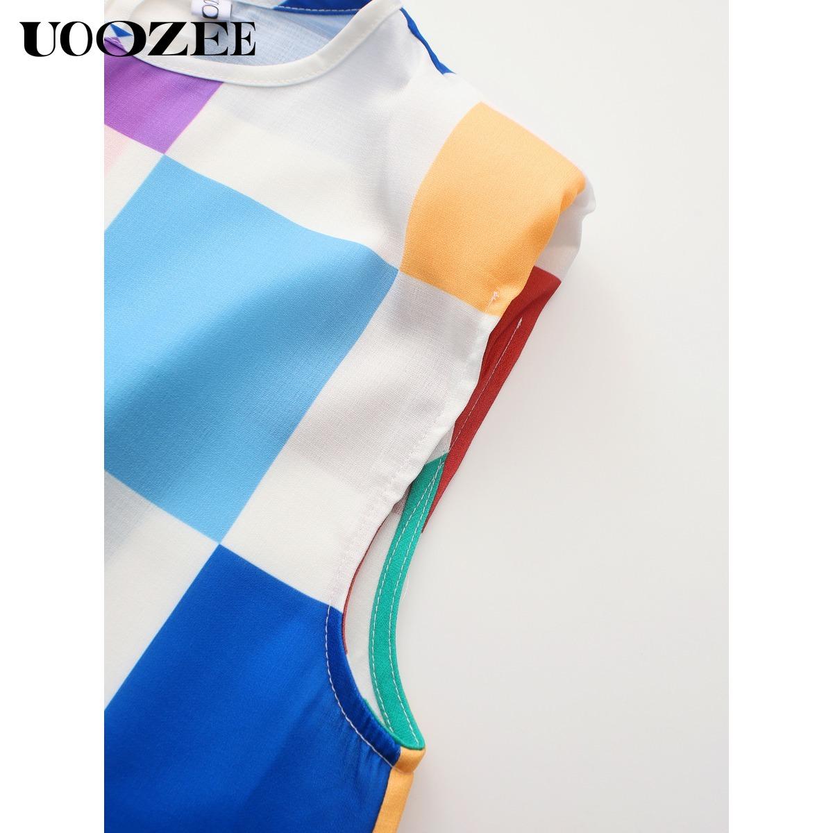 Women's Loose Sleeveless Plaid Jumpsuits - Cotton Linen Blend, Colorful Checkered Design, Comfortable & Stylish Overalls