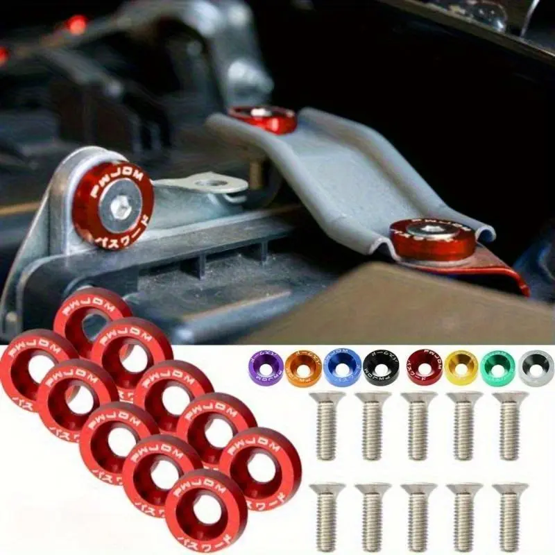 Automobile modification gasket screw, gasket guard gasket surrounds fender M6 screw decorative gasket universal Car Accessory