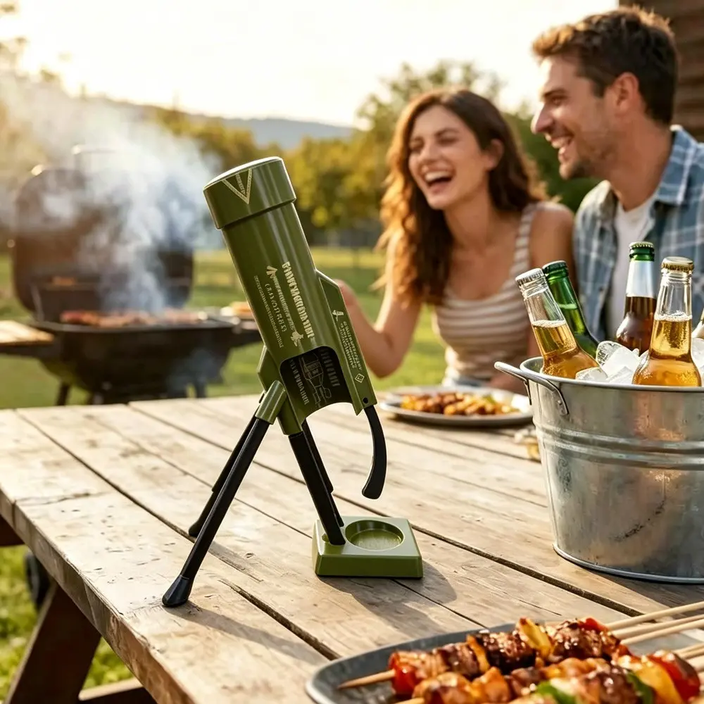 Artillery Beer Opener, Outdoor Camping Picnic Barbecue Beer Opener, Party Fun Accessories, Utensils, Perfect for Festive Occasions, Enhance Your Gathering Experience