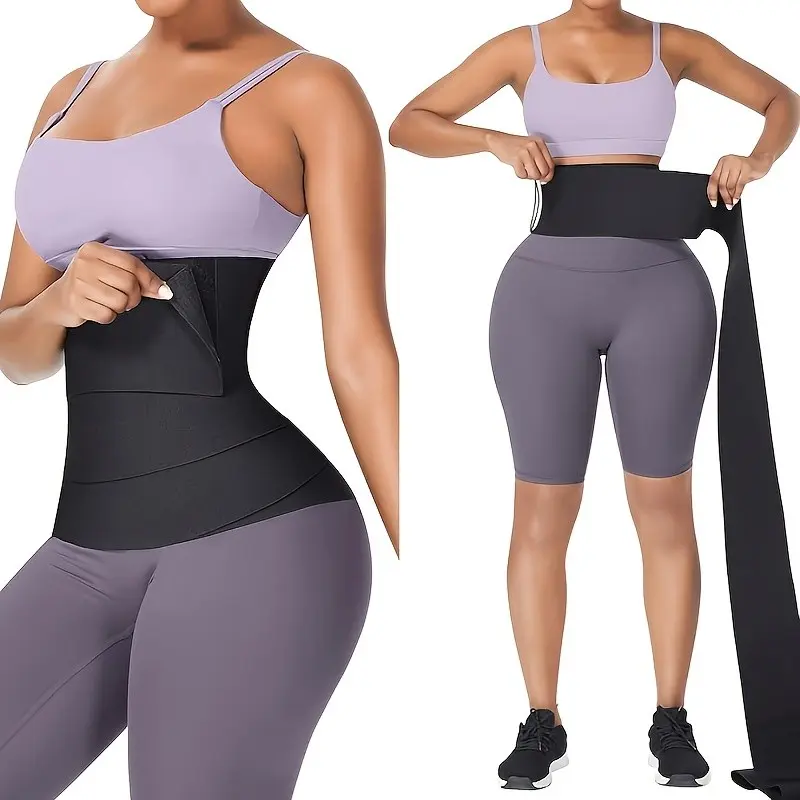 New Design High Elastic Seamless Women's Adjustable Waist Trainer, Invisible Belly Control Belt, Sweat Absorbing Waistband, Body Shaper, Flat Belly Shapewear