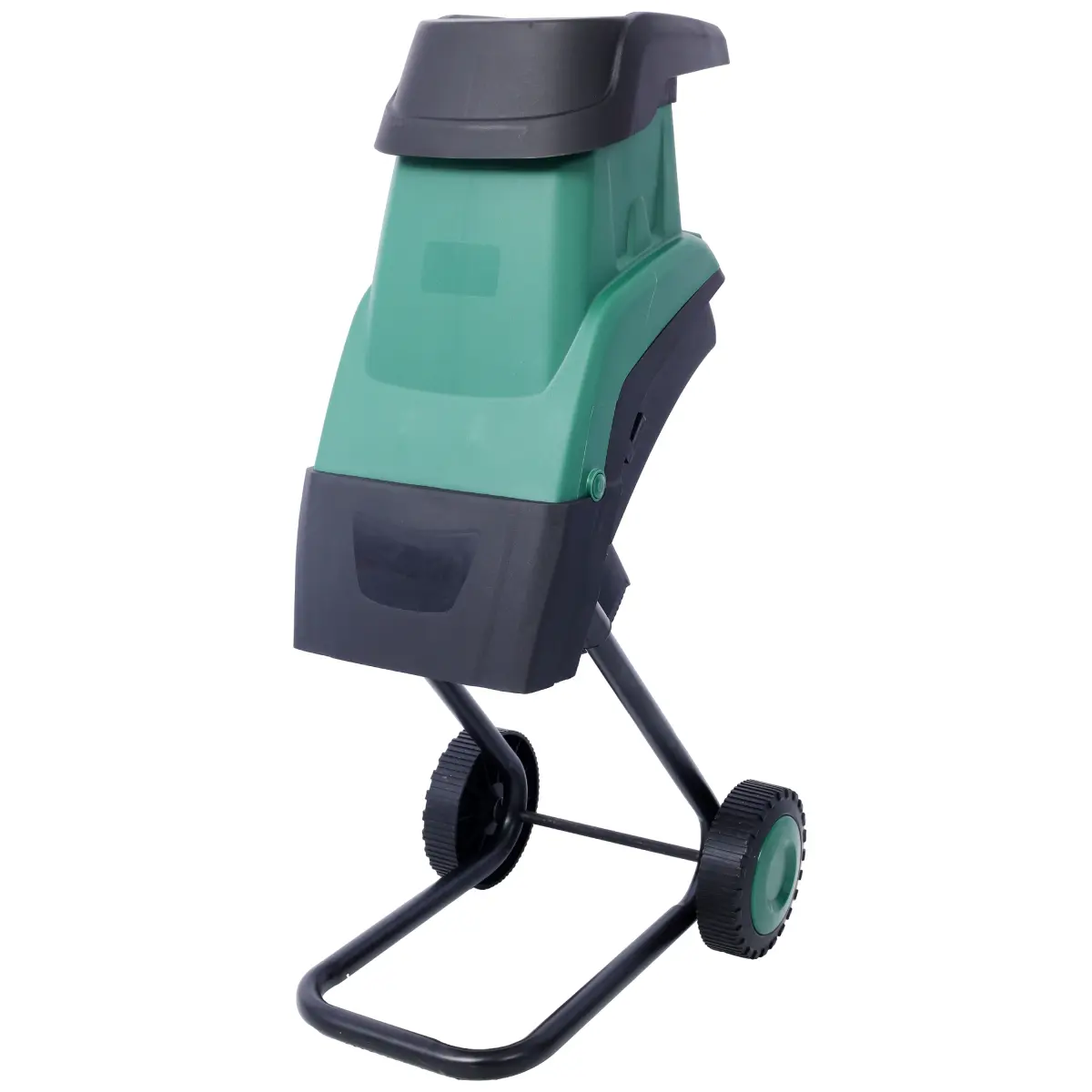 2600W Electric Wood Chipper Shredder 18.5×14×33.8 Inch Reinforced ABS 4500RPM Hardened Steel Blades 45mm Max Cutting Diameter 60L Collection Bag Portable Wheeled Eco-Friendly Garden Yard Shredder