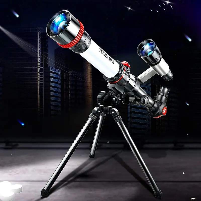 Beginner Kids Astronomy Telescope Set, Adjustable Stand, Dual Lens Adapter, Outdoor Stargazing Night Sky, Parent-Child Interaction, Beginner Astronomers