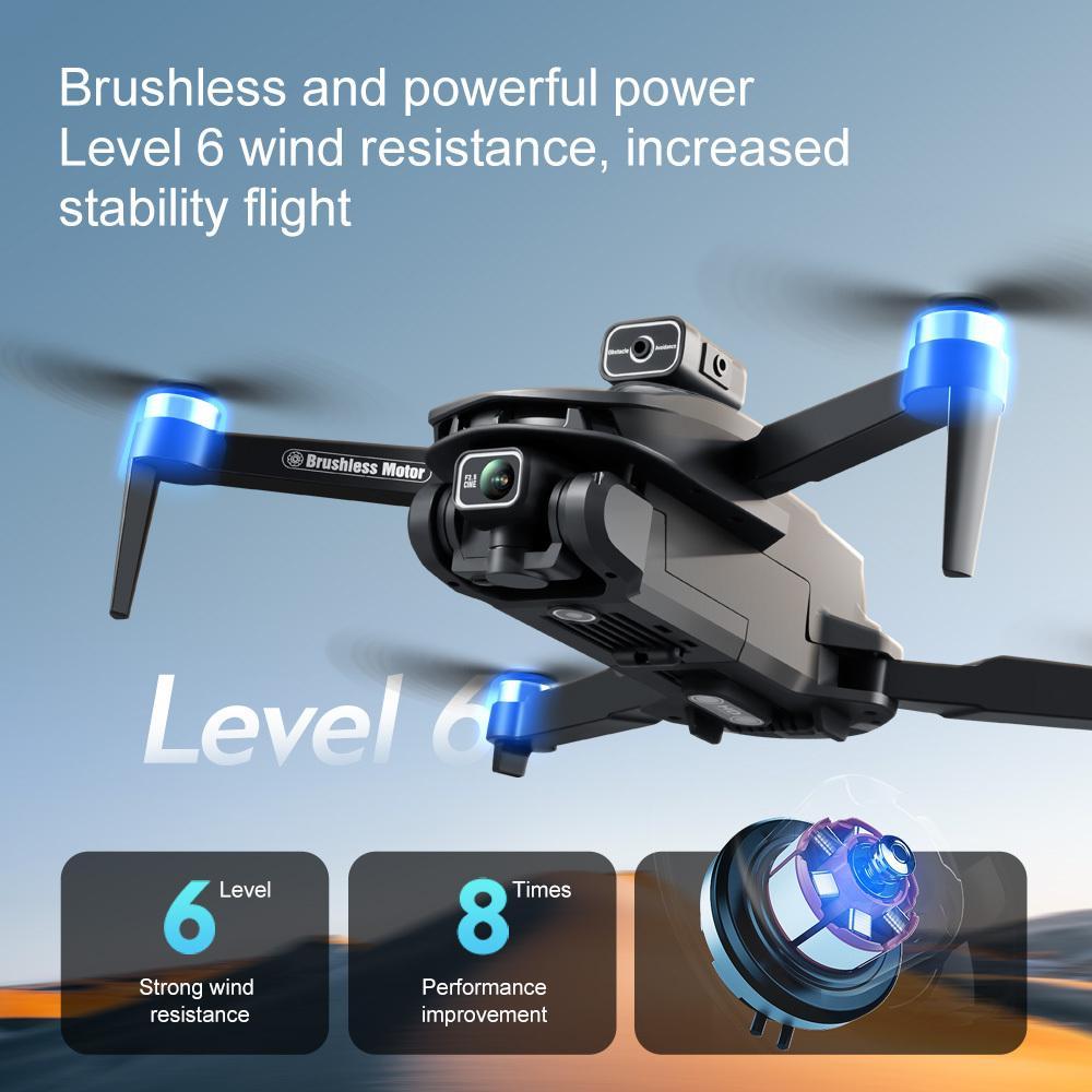 2026 GPS Drone with Screen Controller 360° Rolling, Four-sided Obstacle Avoidance, Dual Cameras, Foldable Design, 2 Batteries | Brushless Motor, Gesture Control, 200m Range & 200m Altitude, Modern Drone Design, One Click fly / Return