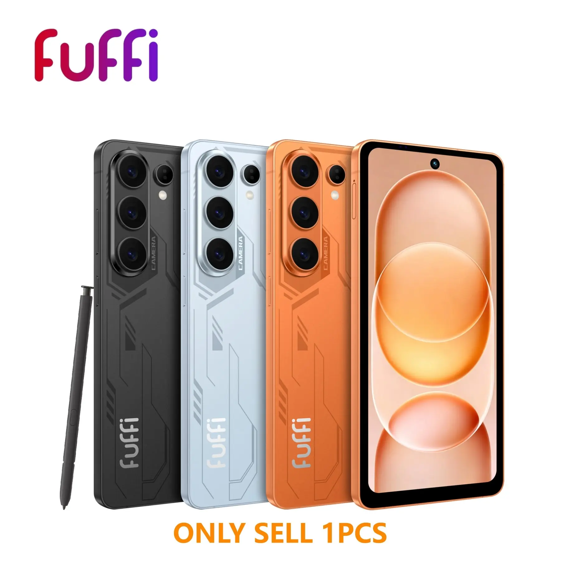 FUFFI Smartphone S26 Pro, 6.6-inch HD large screen, 3GB RAM, 32GB ROM, 4G network, dual SIM standby, octa-core processor, comes with stylus pen, 3300mAh battery, 5MP + 16MP camera, Android 10 operating system
