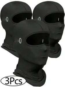 3Pcs Balaclava Face Mask, Summer Cooling Neck Gaiter Masks, UV Protector Motorcycle Ski Scarf For Men/Women, UV Protection & Wind Protection Summer Cooling Neck Gaiter, UV Protector Motorcycle Ski Scarf For Men/Women