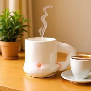 Modern Fashion Creative Ceramic Muscle Man Mug, Heat Resistant, Easy to Clean, 380ML Capacity, Perfect for Coffee, Tea, Water, Gift