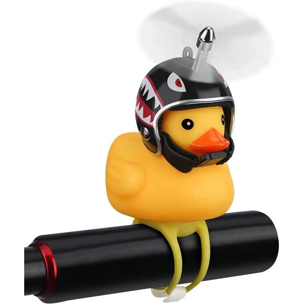 Duck  , Rubber Duck  Accessories with LED Light, Cute Propeller Handlebar  Horns for    Adults  Outdoor