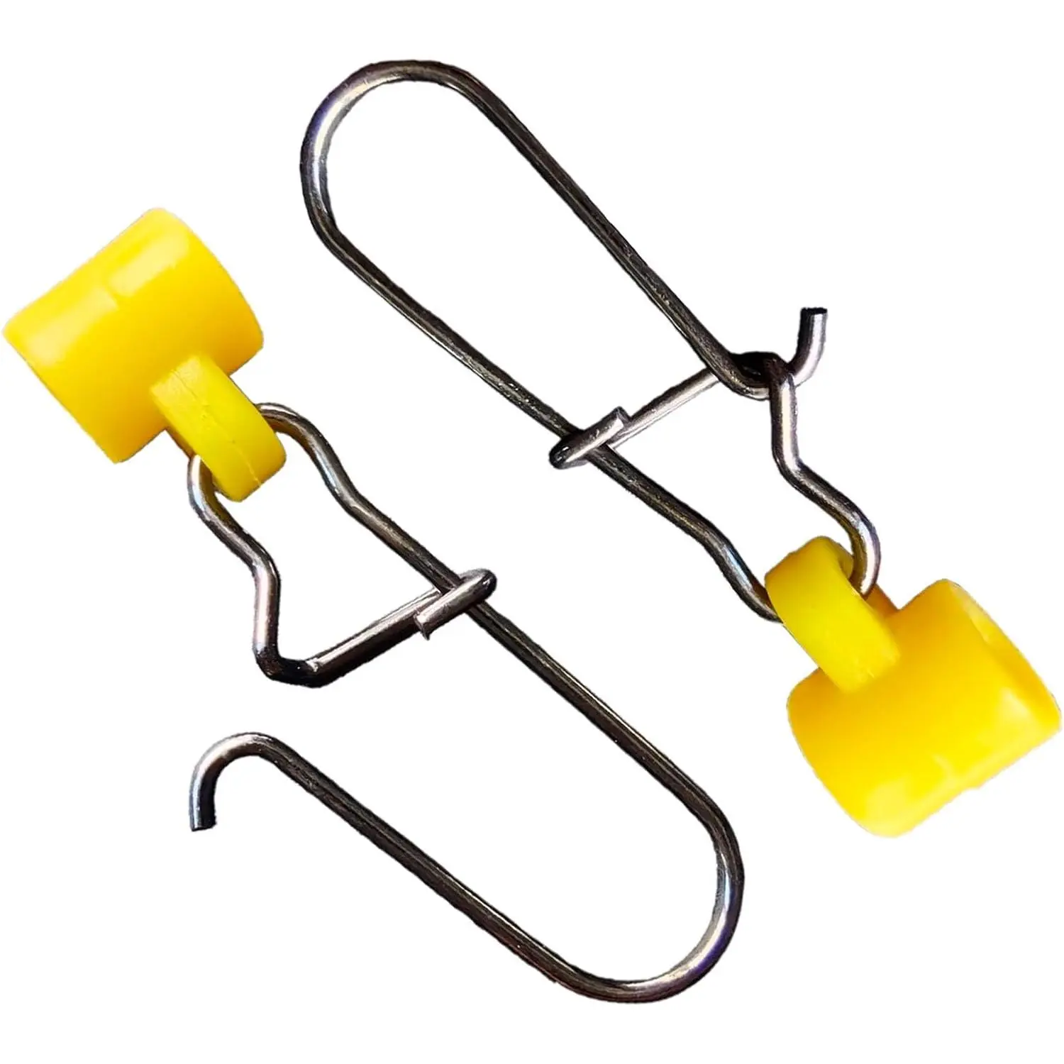 25/50/100 PCS Fishing Line Sinker Slides Duo Lock Snaps High Strength Stainless Steel Sinker Slider Swivel Snap Kit Fishing Tackle