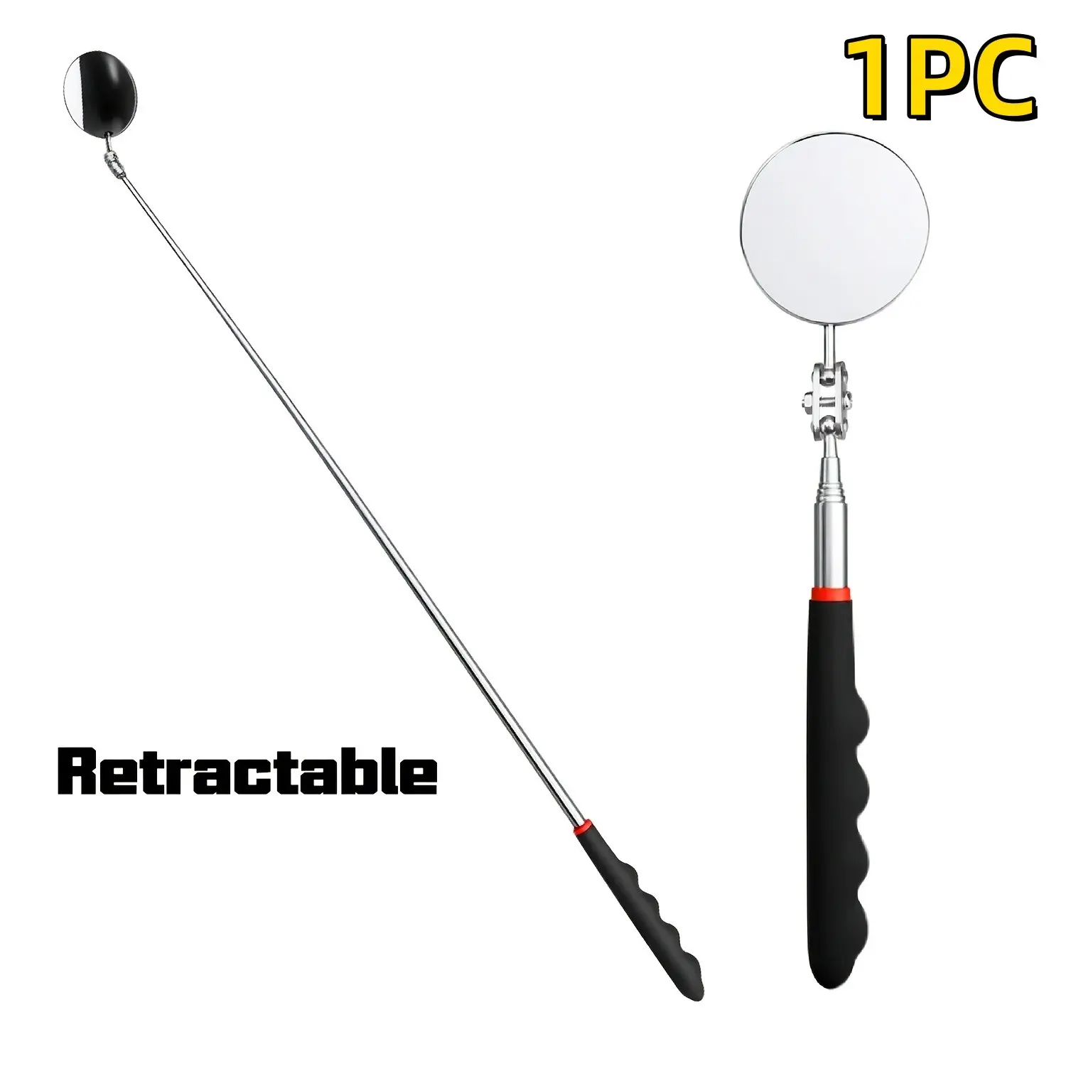 Foldable Mechanical Inspection Mirror, 360 Degree Rotatable Flexible Mirror, Automotive Universal Rotation, Ideal for Car Undercarriage Check