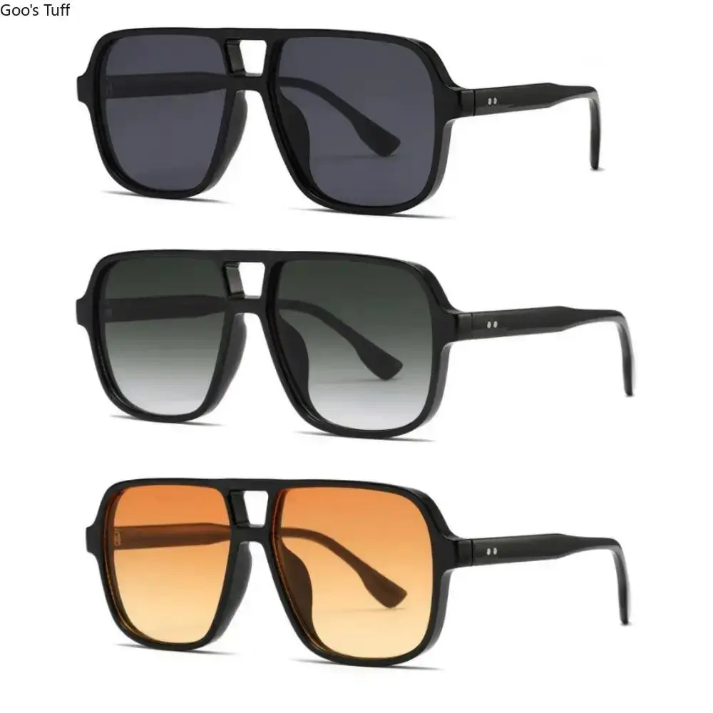 Unisex Square-Aviator Frame Sunglasses, Ultra-Light Stylish UV-Protection Shades, Outdoor Sports Eyewear for Daily Casual Use