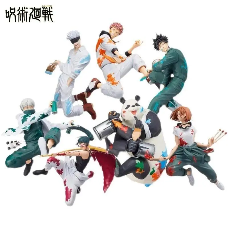 In Stock Original Jujutsu Kaisen GRAFFITI BATTLE Fushiguro Megumi Kugisaki Nobara Panda Gojo Satoru Anime Figures Toys