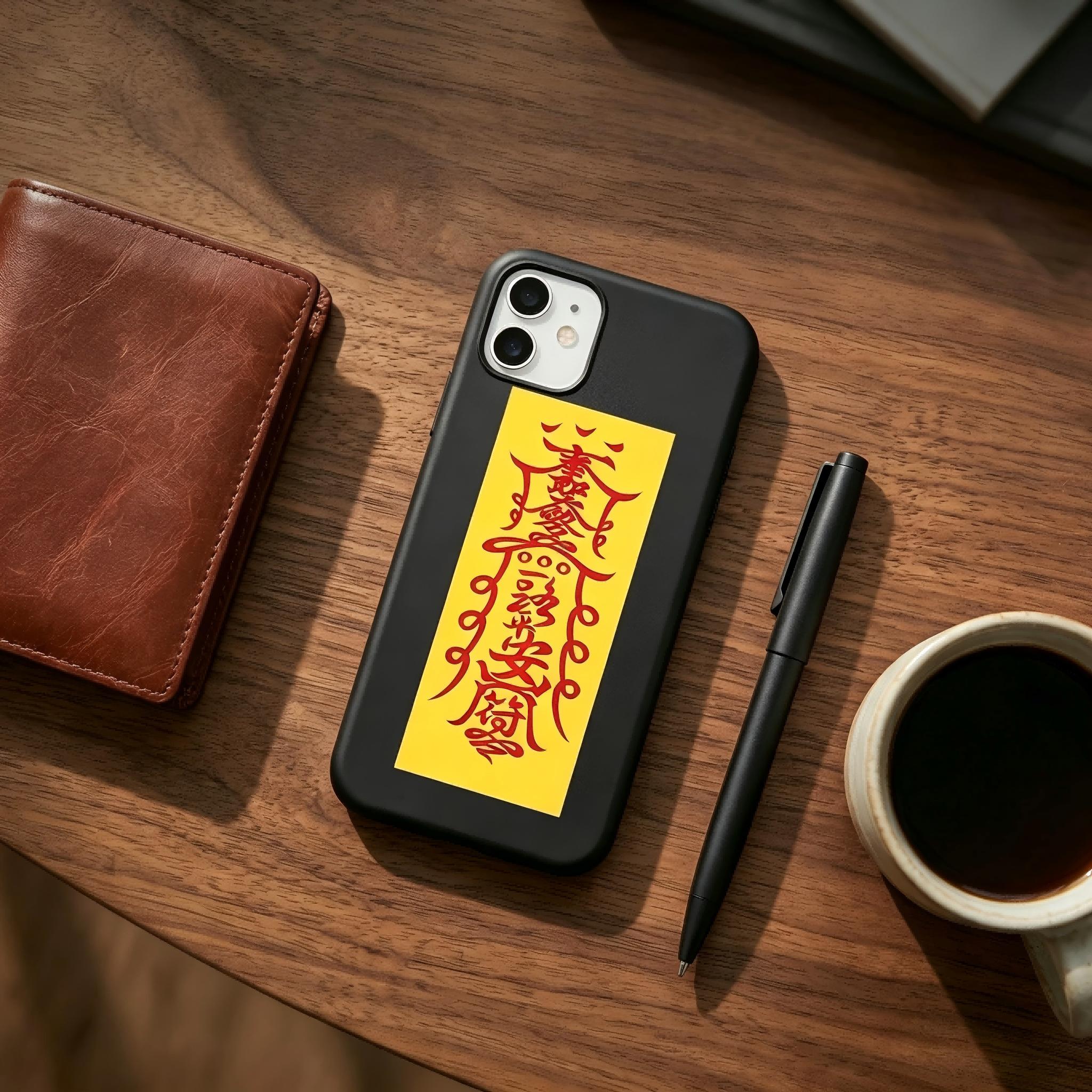 Oriental Aesthetics Cultural Souvenir Phone Case – Traditional Peace Symbol for iPhone 17 16 15 14 13 12 11 Air Pro Max Plus