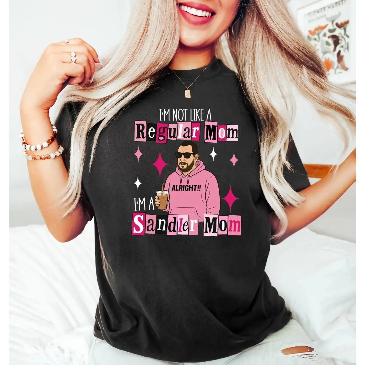 Funny I'm not a regular Mom I'm a Sandler Mom Shirt, Adam Sandler Funny Shirt, Adam Sandler Fan Gift, Gift for Mom, Actors Tshirt