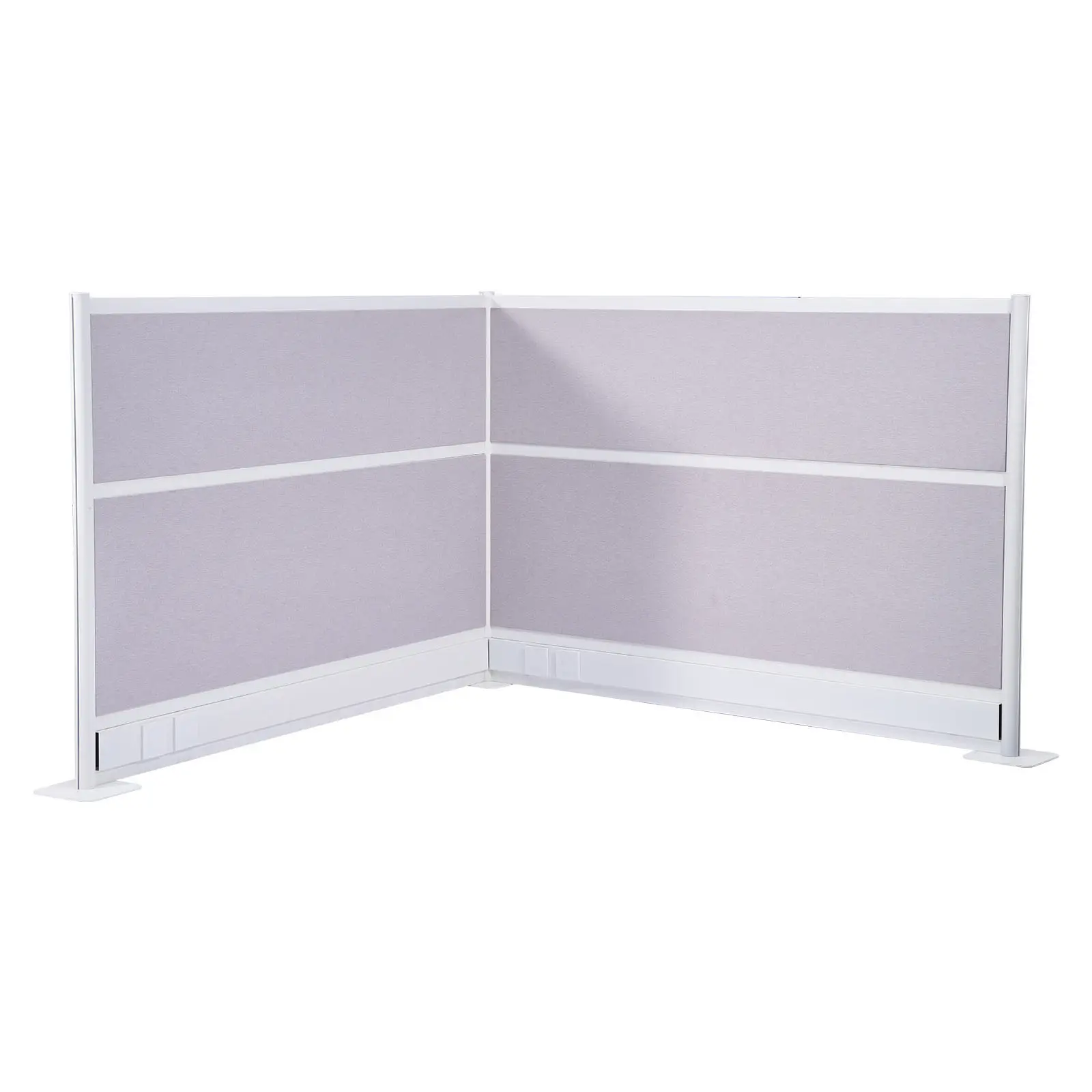 Office Divider Privacy Partitions, 2-Pack, 72" x 48" Room Divider Walls, PET Workstation Cubicle Partition with Outlet Covers, Freestanding Privacy Panels for Office Library School