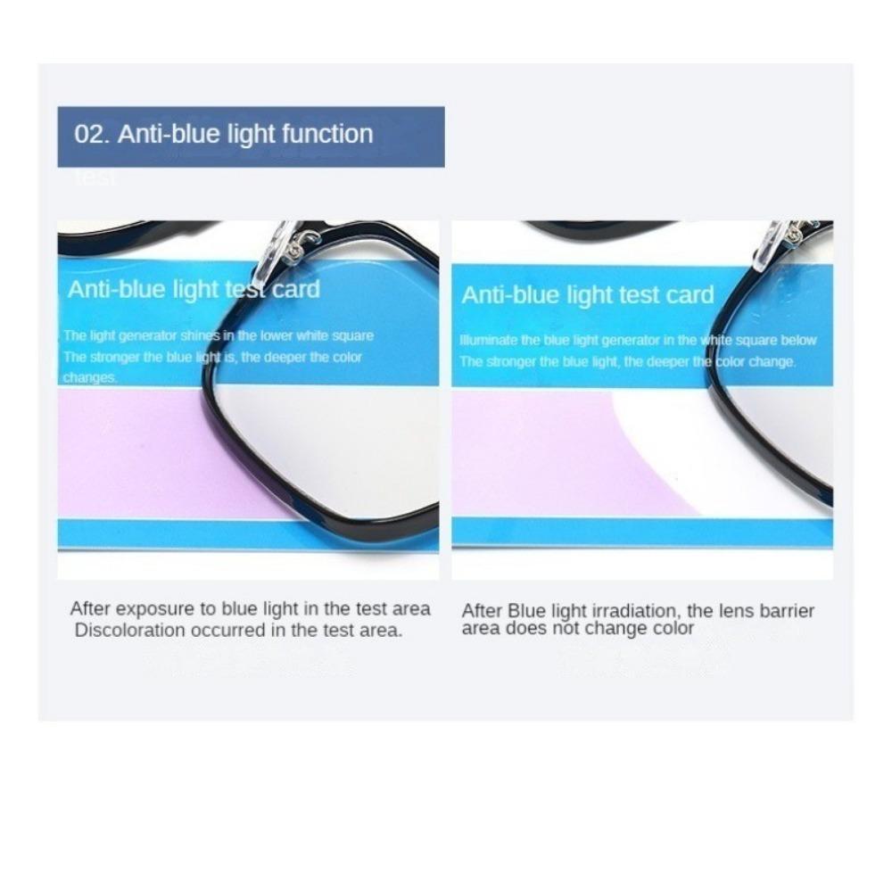 Photochromic Anti Glare Eye Protection Glasses, Lightweight Metal Frame Eyeglasses for Men Women, Fashion Transition Lens Eyewear for Daily Outdoor Driving