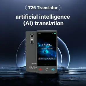 Large Screen Translation Device, 160 Languages Online Offline Translation, Audio Video Photo Recording Translation, Ideal for International Business