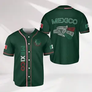 Mexico Baseball Jersey, Mexican Jersey Shirt for Men Women Youth Game Day Outfit For Mexico Fans, Mexican Culture Lover Gift