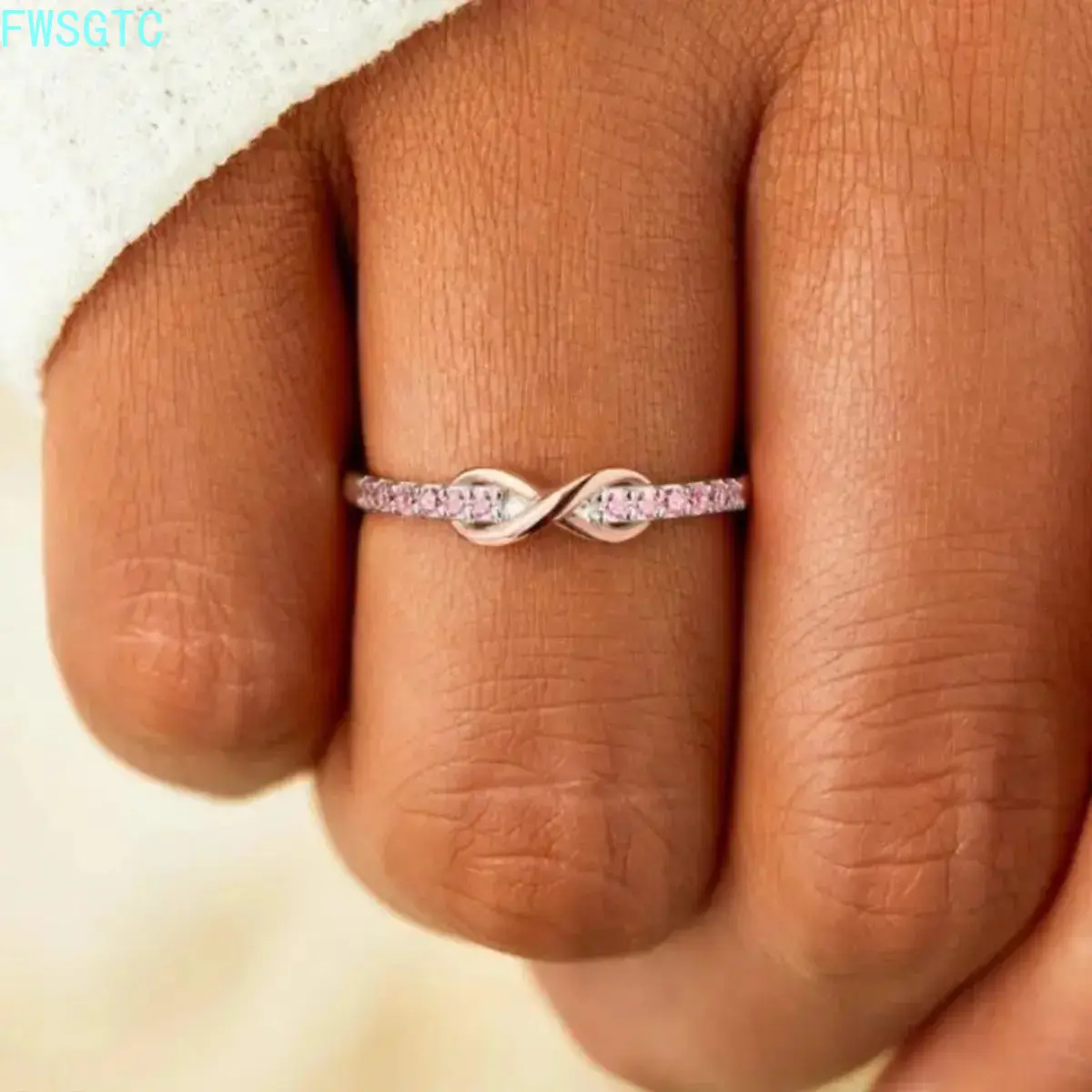 2 Pack 2026 New Forever Best Friends Infinity Symbol Ring Set White Gold Plated Adjustable Pinky Friendship Matching Rings For Unbreakable Bond summervibes