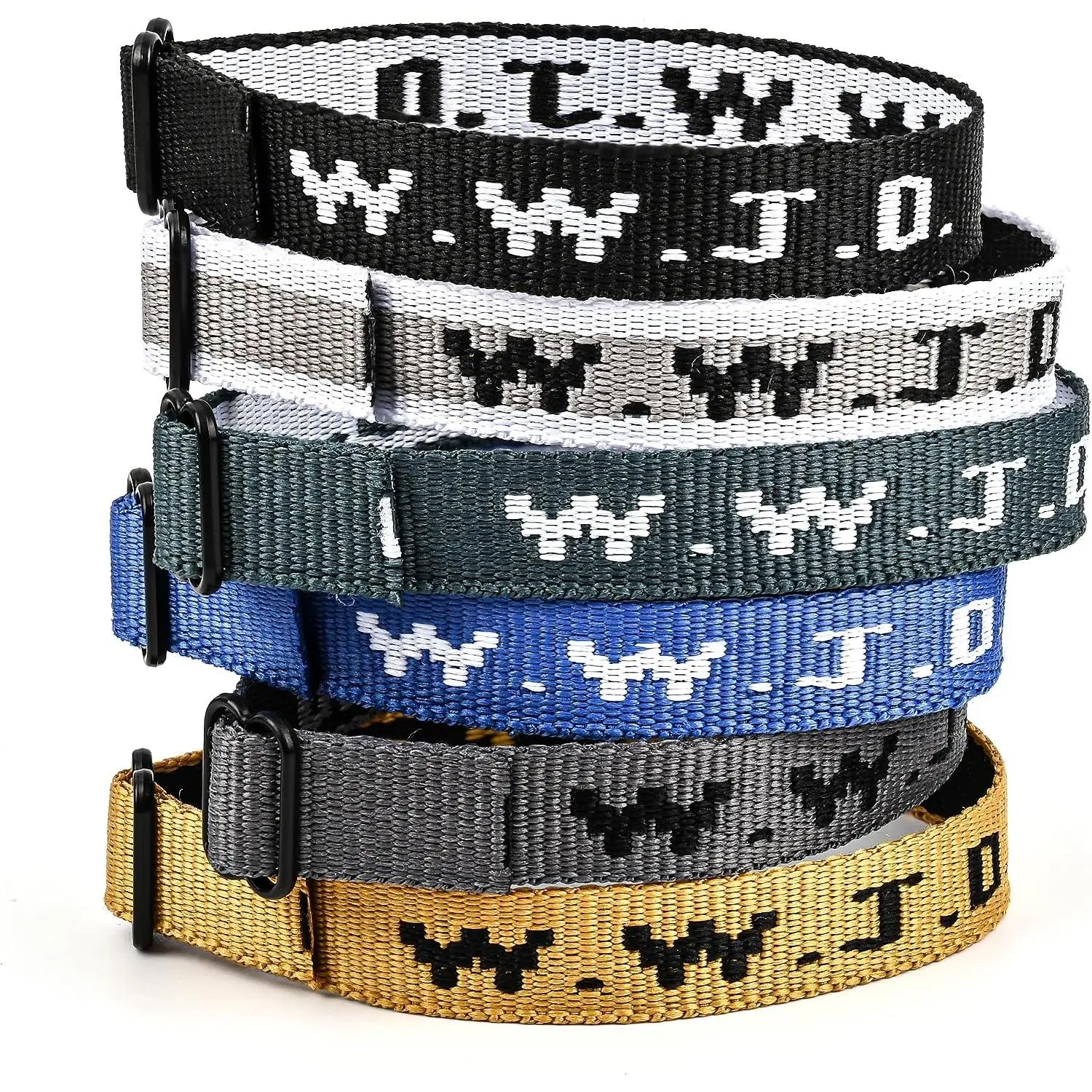 WWJD Bracelet Pack for Women Men, Christian  Wristbands, Adjustable WWJD Bracelets Bulk What Would  Do Bracelet