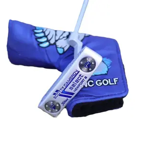 2026 Golf putter, straight blade type, with cover, straight push, stainless steel, integrated balance