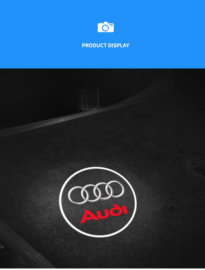 Car Led Courtesy Door Logo Projector Customize Lamp For Audi