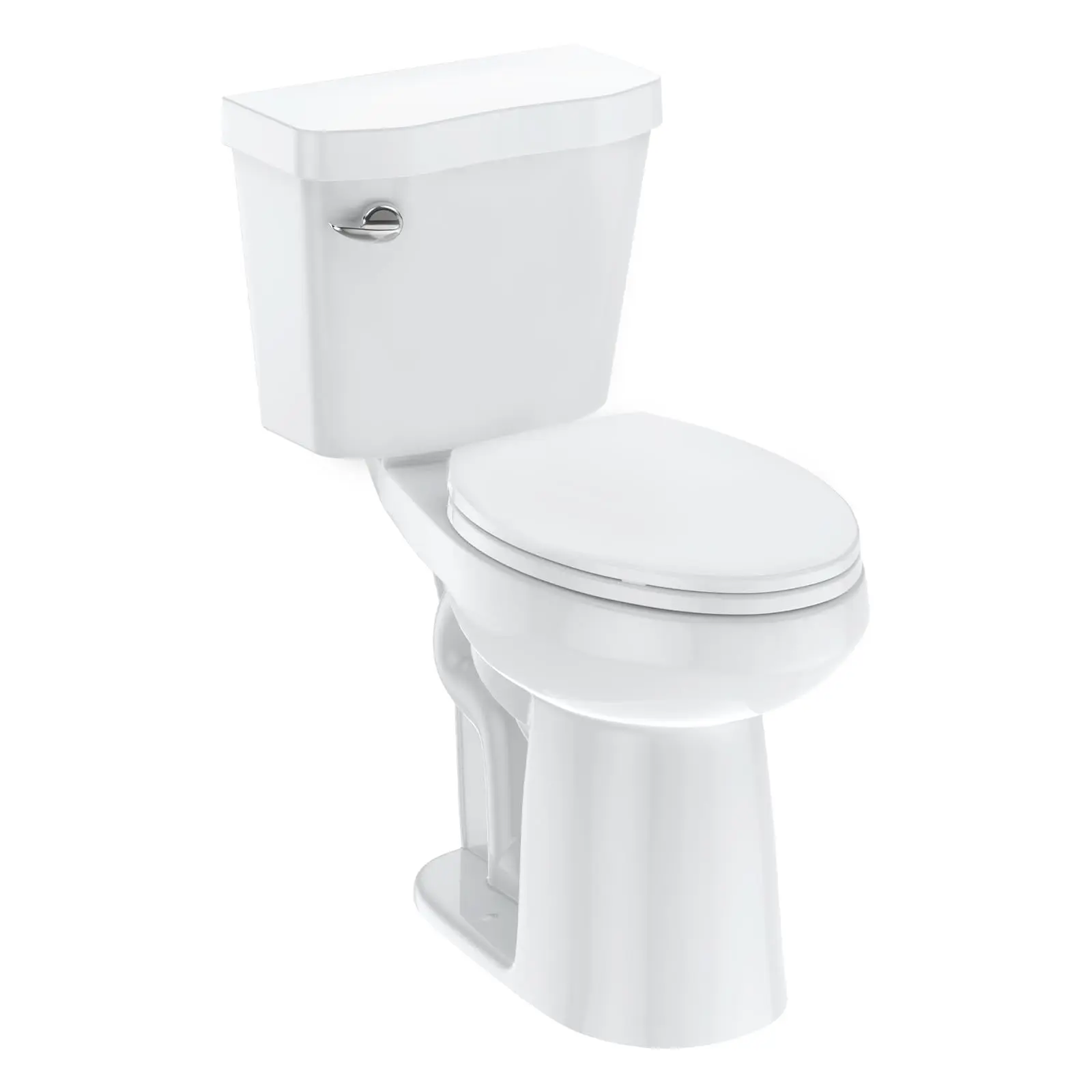 Christmas DealGARVEE Two-Piece Toilet Collection with 19" and 21" Models, Round and Elongated Bowls, Universal Height ADA Compliance, Dual and Siphonic Flush Systems, Soft Close Seats, Cotton White Finish for Bathrooms