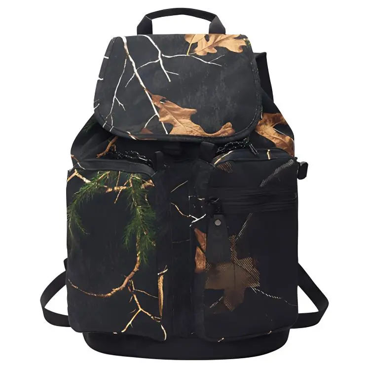 Converse Urban Function Camo Backpack for Men and Women – Large-Capacity Nylon Bag in Black