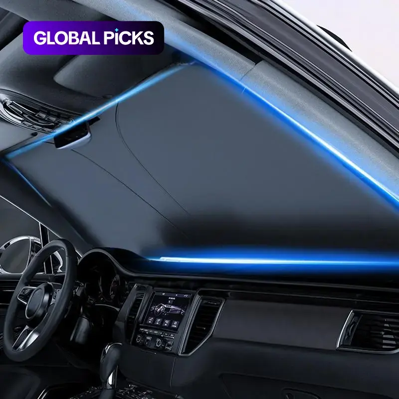 Portable Thermal Insulation Front Windshield Sun Visor & Shade, Windshield Cover, Exterior Outside Accessory for Cars, SUVs, Trucks, Automotive Glass Sunshade, Car Sun Shades Outside Car #GLOBAL PICKS